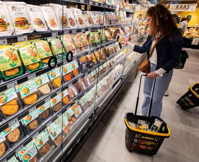 Beeld: vegaschap in de supermarkt