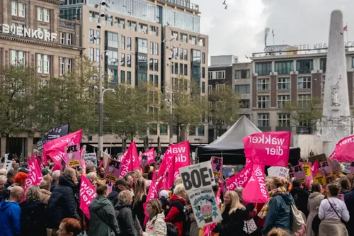 Foto tijdens Dierendag Demo
