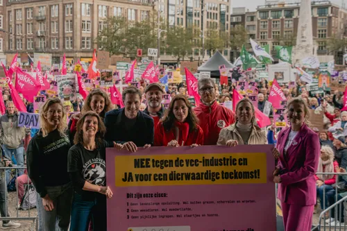Foto tijdens Dierendag Demo