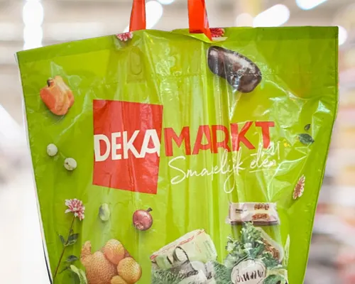 Beeld: groene Dekamarkt-tas