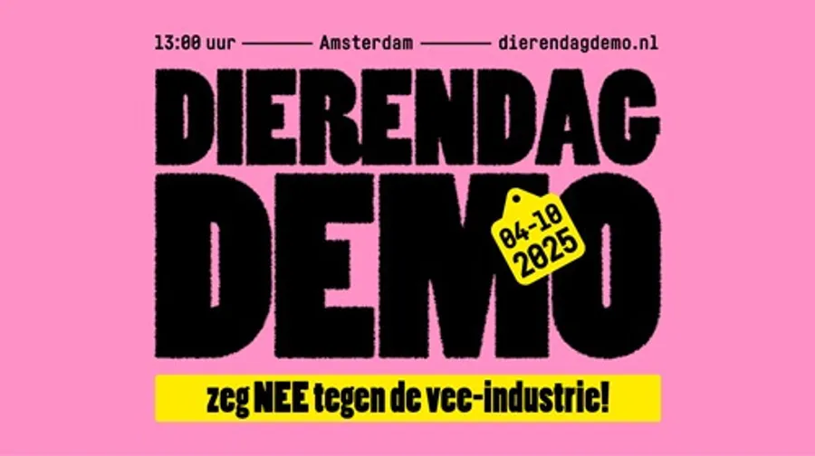 Aankondiging van de Dierendag Demo
